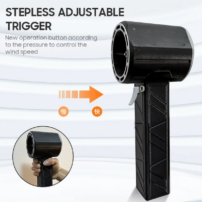 Mini Bladblazer - High Power Blower - Mini Blower - Blower - Bladblazer - Turbo Jet Fan - 1000W - 8000mAh - 16.8V - 50A - Zwart/Rood