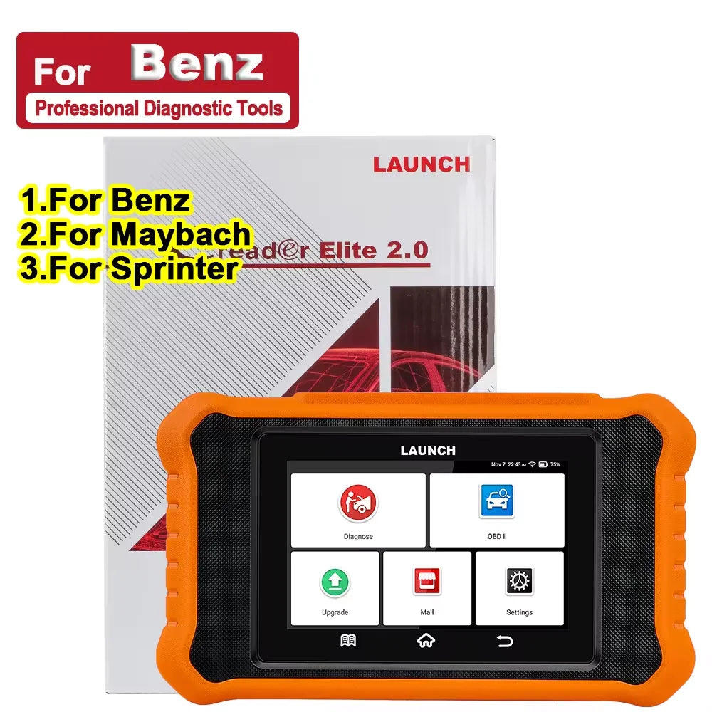 OBD2 Diagnosetool – Autoscanner – Codelezer – Diagnoseapparaat – ECU Scanner – Volledige Systeemdiagnose – 30+ Resetfuncties
