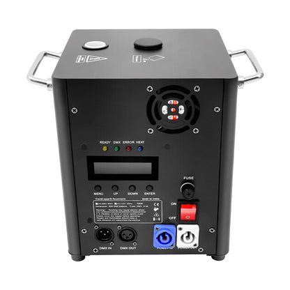 Vonkenmachine – Vuurwerkmachine – Sproeimachine – Feestmachine – DMX Besturing – 700W Vermogen – Compact Formaat - QUORE