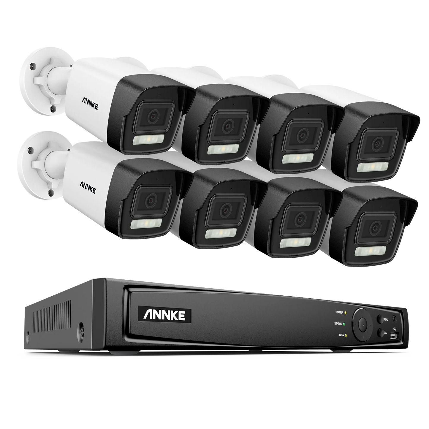 Beveiligingscamera Set – 8-Kanaals CCTV Systeem – IP Camera Beveiliging – 4K Ultra HD Camera’s – 8MP PoE Camera's – Nachtzicht tot 30m – 1TB Opslag NVR