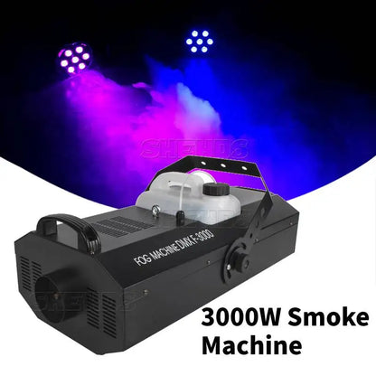 Rookmachine – Mistgenerator – Fogmachine – Podiumrookmachine – Rookmachine met Afstandsbediening – 3000W Vermogen – 12 Meter Spuitafstand – EU Plug - QUORE
