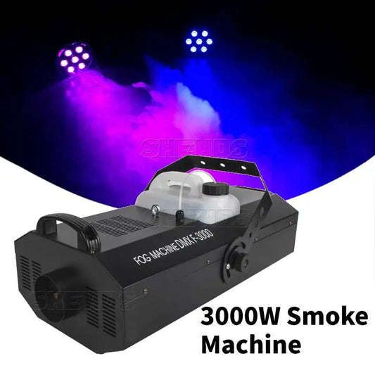 Rookmachine – Mistgenerator – Fogmachine – Podiumrookmachine – Rookmachine met Afstandsbediening – 3000W Vermogen – 12 Meter Spuitafstand – EU Plug - QUORE