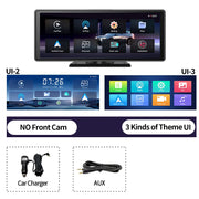 Imagebon 10.26" 4K ADAS Wireless CarPlay & Android Auto Dash Cam GPS Navigation 24h Park Monitor Night Vision Rear View Mirror