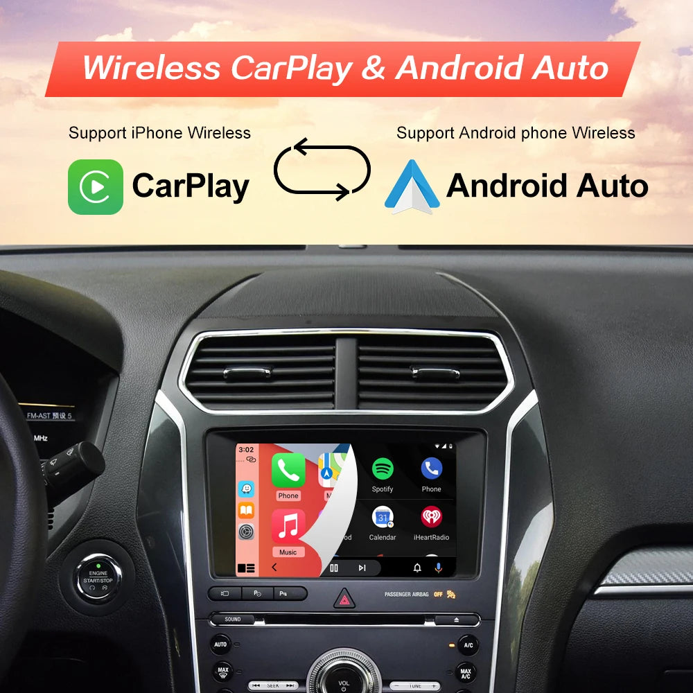 Draadloze CarPlay Interface – Android Auto Adapter – Auto Multimedia Module – Spiegelverbinding AirPlay – Sync 2 Upgrade – Plug & Play Installatie – Ondersteunt Camera Input