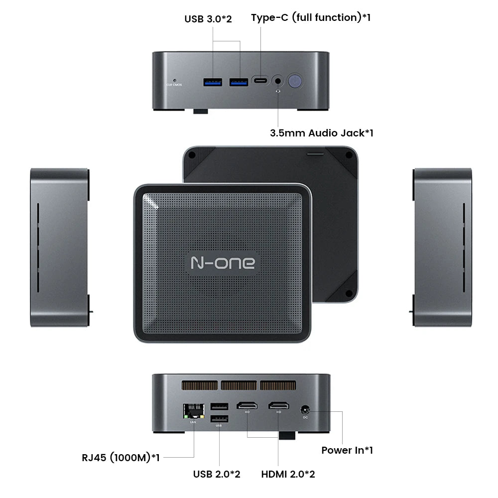 Mini Pc – Compacte Pc – Desktop Pc – Krachtige Pc – Multitasking Pc – Ryzen 7 Processor – 16GB Ram