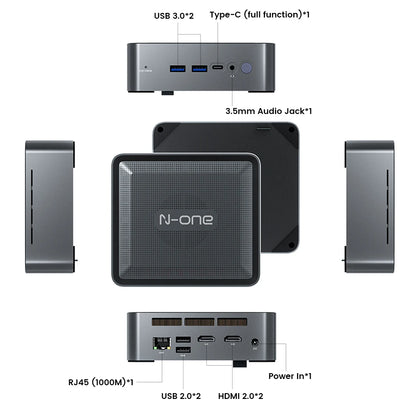 Mini Pc – Compacte Pc – Desktop Pc – Krachtige Pc – Multitasking Pc – Ryzen 7 Processor – 16GB Ram