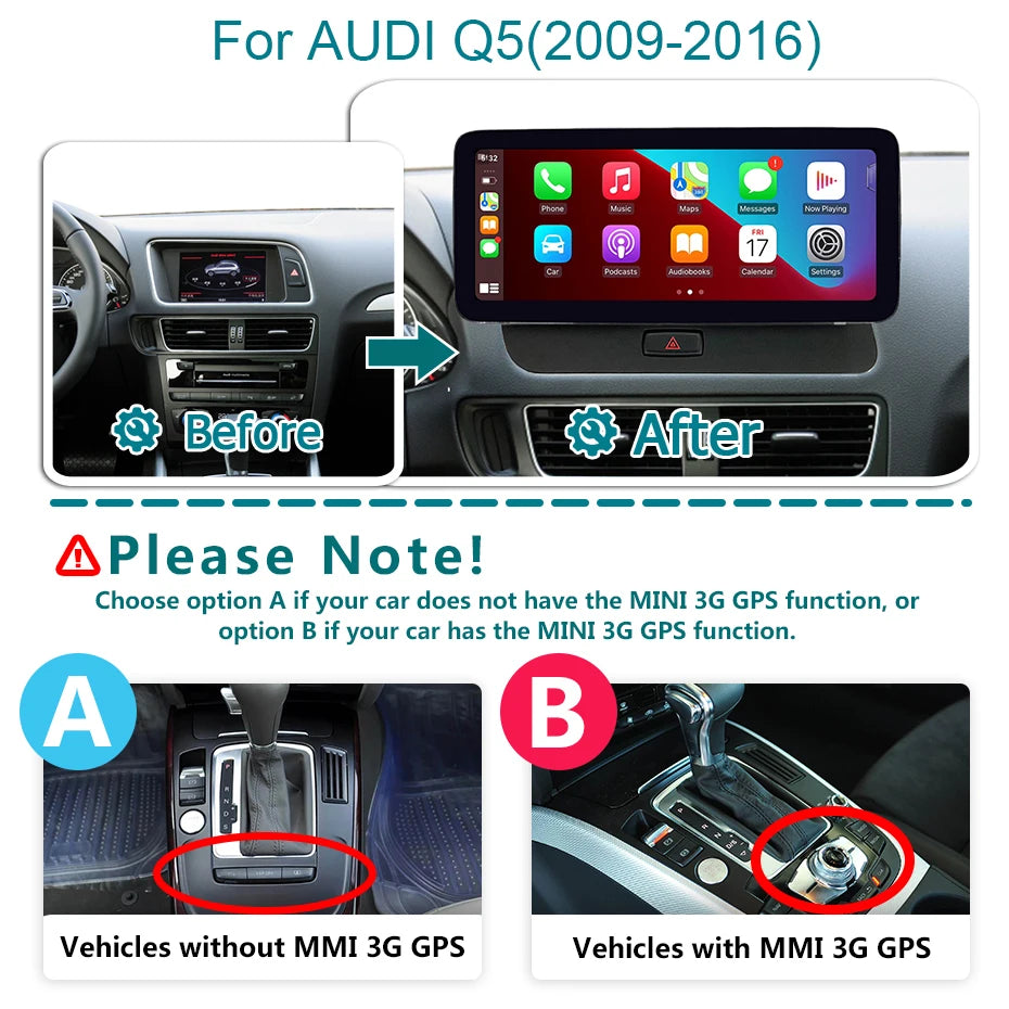 Draadloze CarPlay Android 14 Multimedia Speler – Auto Radio – Car PC – Navigatiesysteem – Touchscreen – 12,3 Inch – 8GB RAM & 128GB Opslag – 4G LTE & WiFi