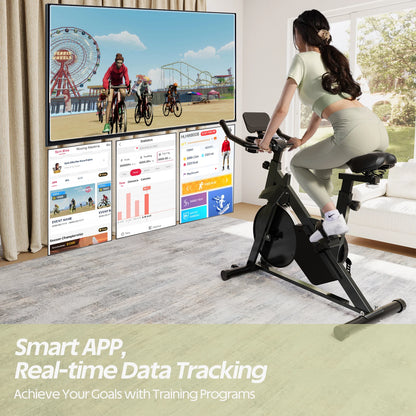 Hometrainer – Fitnessfiets – Trainingsfiets – Cardiofiets – Magnetische Weerstand – Verstelbaar Zadel – LCD-Display - Zwart