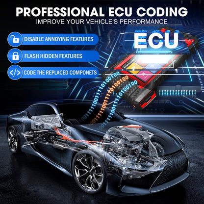 OBD2 Scanner – Auto Uitleesapparaat – Diagnoseapparaat – ECU Coder – Uitleesapparaat – 7 Inch Touchscreen – ECU Coding & Actieve Test