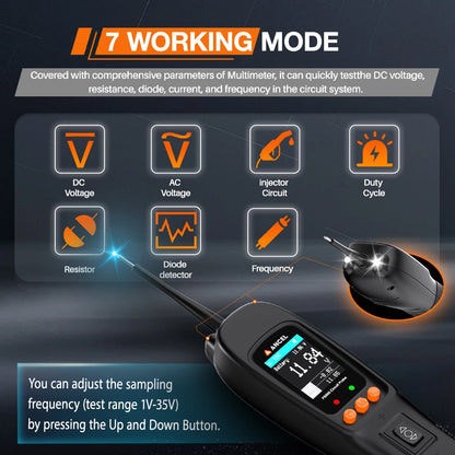 Batterijtester - Diagnosecomputer - Auto Uitlezen - Storing Verwijderen - Accutester 12V/24V - Diagnose apparatuur voor auto's - Power Probe Circuit Tester Kit - Elektrisch geïntegreerd auto-accusysteem diagnosetool - Zwart