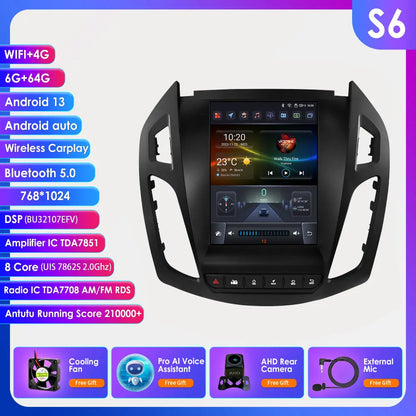 360° Camera – Autoradio – Multimedia Systeem – Navigatie – Touchscreen – 9,7" Android 13 – Draadloos CarPlay & Android Auto