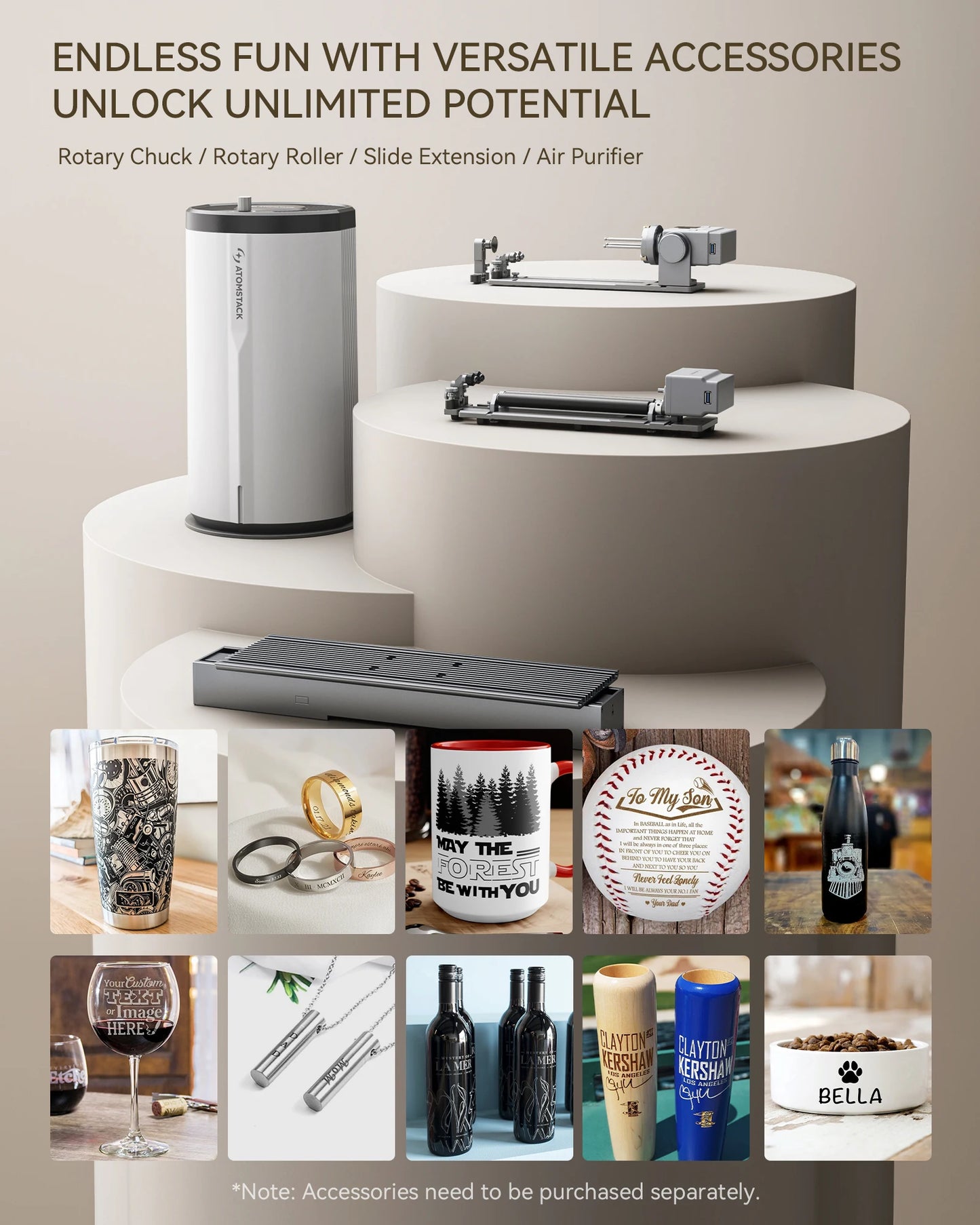 Lasergraveerder – Lasergraveermachine – Graveermachine - Graveerapparaat  – Lasergraveermachine Compact – 5W Laser – Nauwkeurig 0,1 Mm - Enkele Laser - QUORE
