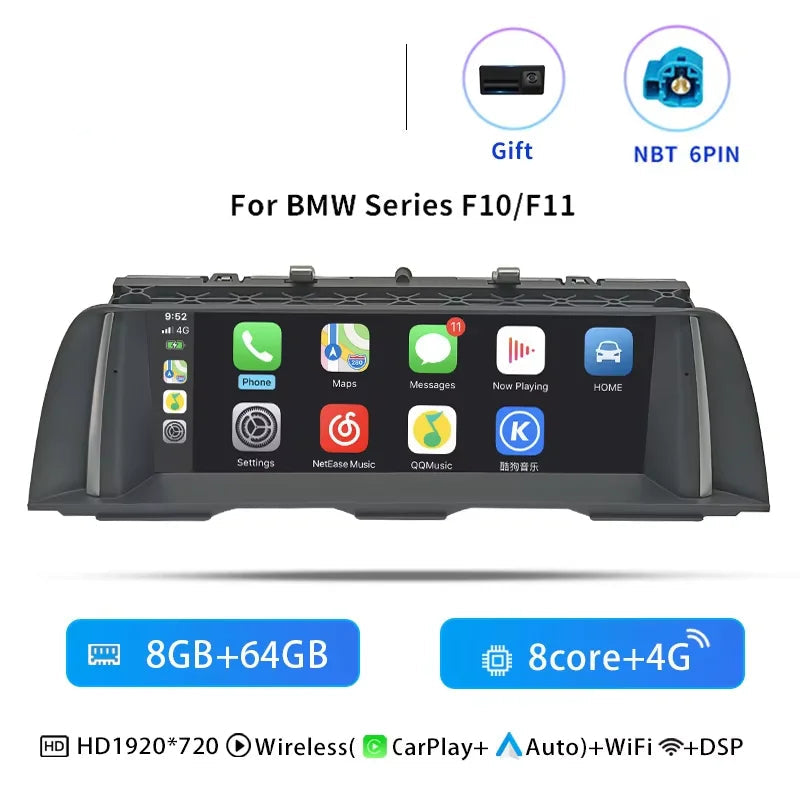Autoradio – Multimedia Speler – CarPlay Systeem – Navigatie Radio – Android 14 OS – 10,25 Inch HD Scherm – 8-Core Processor - QUORE