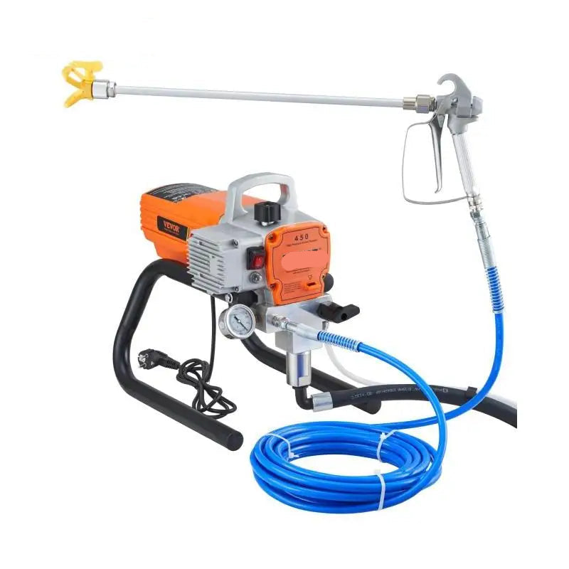 Airless Verfspuit - 1500W - Elektrische Verfspuit - Instelbare Druk - 9m Slang - Professioneel en DIY - Hout - Muur en Meubels - Makkelijk Schoon te Maken