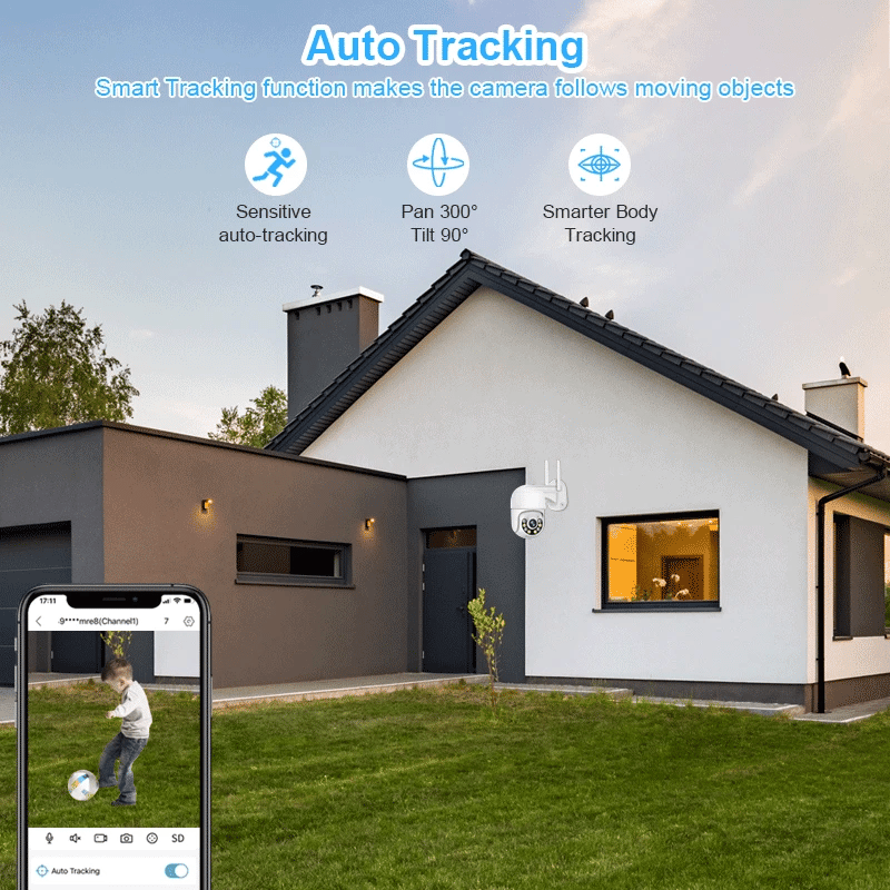 Beveiligingscamerasysteem - 8CH 3MP Camera - Openlucht - POE-camera - Bewakingscamera - AI-menselijke detectie -  Beveiligingscamera - Beveiligingscamerasysteem - Nachtzicht - 4 stuks - Wit - QUORE