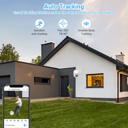 Beveiligingscamerasysteem - 8CH 3MP Camera - Openlucht - POE-camera - Bewakingscamera - AI-menselijke detectie -  Beveiligingscamera - Beveiligingscamerasysteem - Nachtzicht - 4 stuks - Wit - QUORE