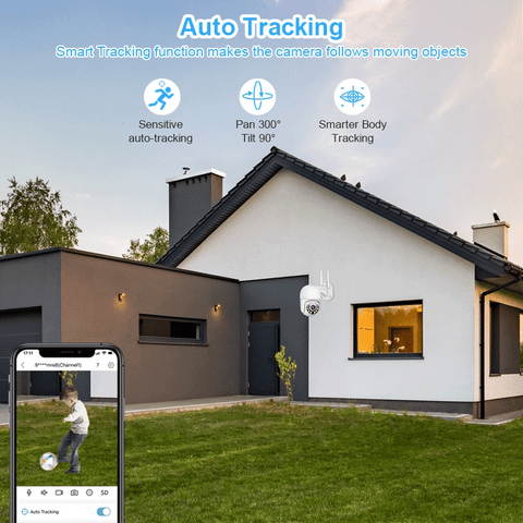 Beveiligingscamerasysteem - 8CH 3MP Camera - Openlucht - POE-camera - Bewakingscamera - AI-menselijke detectie -  Beveiligingscamera - Beveiligingscamerasysteem - Nachtzicht - 4 stuks - Wit