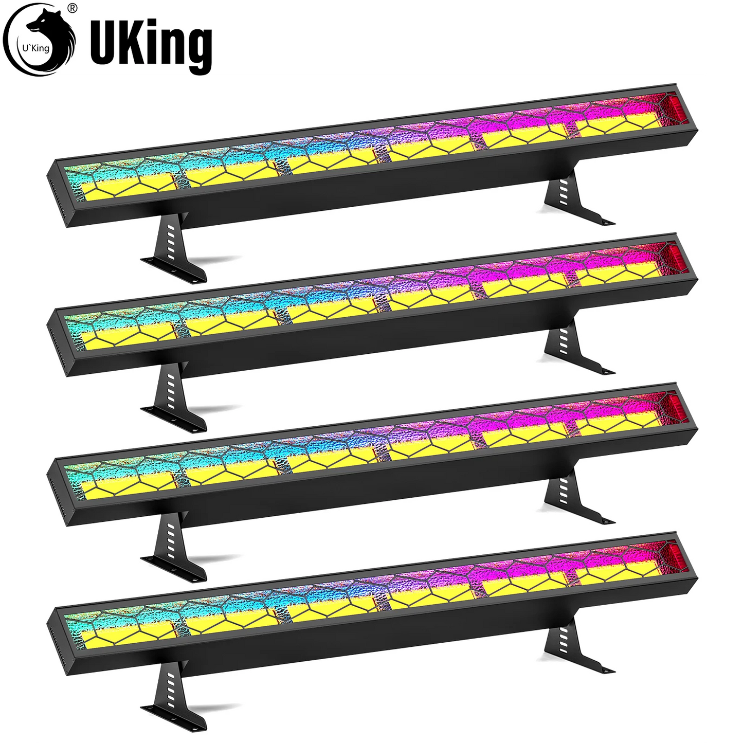 LED Lichtbalk Set – LED Lichtbalken – Podiumverlichting – DJ Lichtbalk – Sfeerverlichting – 420W Vermogen – Aluminium Behuizing – DMX512 Controle – RGB en COB LEDs – EU Stekker - QUORE