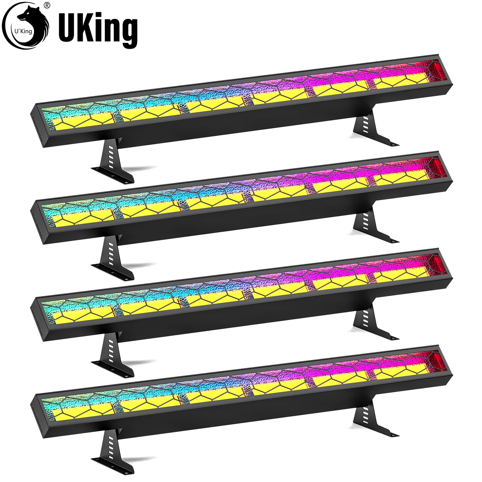 LED Lichtbalk Set – LED Lichtbalken – Podiumverlichting – DJ Lichtbalk – Sfeerverlichting – 420W Vermogen – Aluminium Behuizing – DMX512 Controle – RGB en COB LEDs – EU Stekker - QUORE