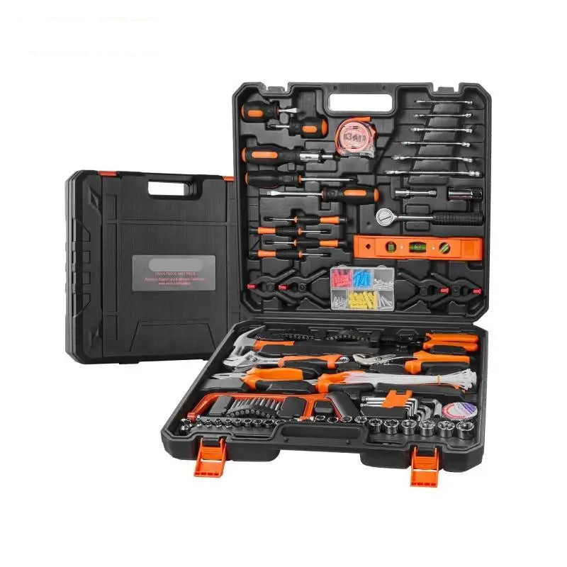 Gereedschapskoffer – 216-delige Set – Inclusief Hamer, Schroevendraaiers & Tang – Ideaal voor Huis & Auto – Zwart