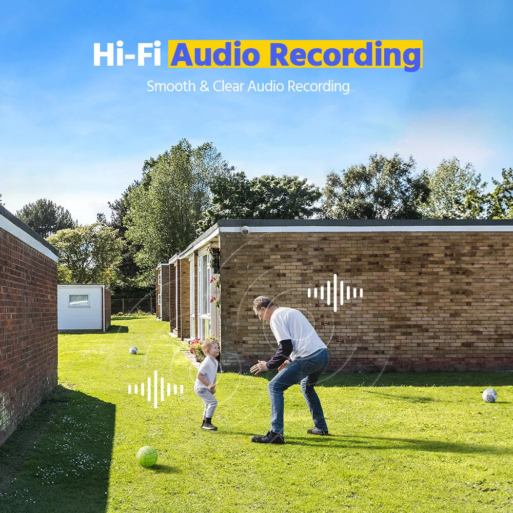 Beveiligingscamera – Bewakingscamera – Complete 4-Camera Beveiligingsset – Surveillance Set – Veiligheidsset – 8CH – 5MP Resolutie – Nachtzicht Tot 25 Meter - Geen Ingebouwde HDD