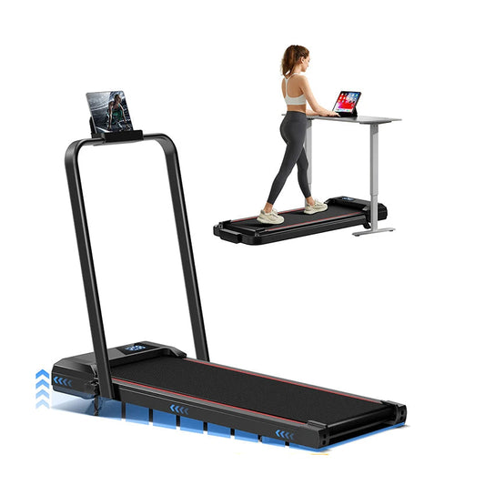 Loopband – Wandelband – Hometrainer – Fitnessband – Inklapbare Loopband – 9% Hellingshoek – 2,5 PK Borstelloze Motor – Max 12 km/u – Draaggewicht 136 kg - QUORE