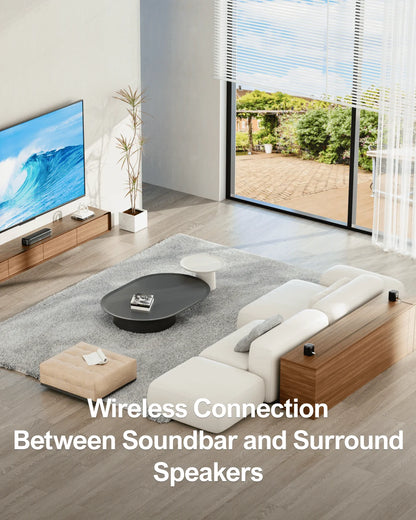 ULTIMEA 5.1 Virtual Surround Sound Bar for Smart TV, Soundbar with Surround Sound System for Home Theater, APP Control, Aura A30