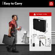 Clamping Tool - Optional Dies - Flexible Handle - High Work Efficiency - Hydraulic Sliding Sleeve Tool - Hand Tool - Suitable for Pipes - Silver/Black