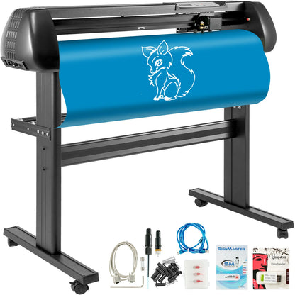 Snijmachines - Vinyl Cutter Plotter - Graveermachine- met Onderstel - 28Inch - Instelbare Snelheid & Druk - Snijplotter Machine - Vinylsnijder -  Inclusief Software - voor Sign-Making