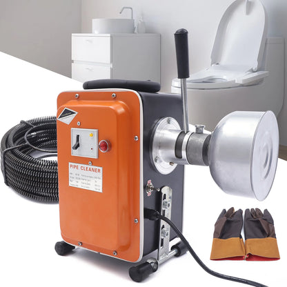 Rioolontstopper – Afvoerontstopper – Leidingen Reinigen – Verstopping Verwijderen – 20 Meter Veer – 750W Motor