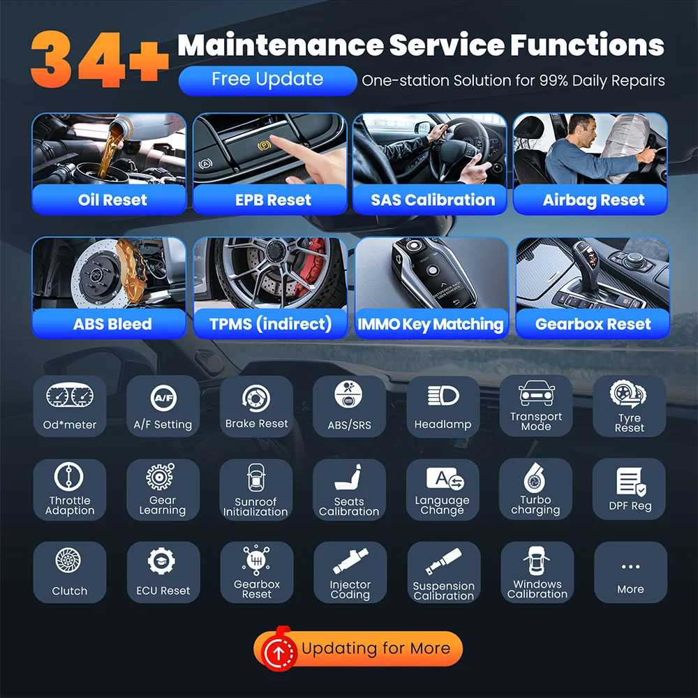 OBD2 Diagnosetool – Autoscanner – Foutcode Lezer – ECU Programmer – Diagnoseapparaat – 8 Inch Touchscreen – Levenslange Gratis Updates - QUORE