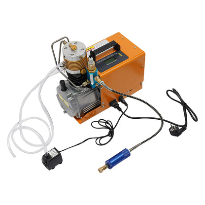 Luchtcompressor – Compressor – Luchtpomp - Airpress Compressor - Elektrische Compressor – Oppompen – Industrieel – 2800 RPM - 1800 W Motor – 40 Mpa Max Druk-  220V - Oranje