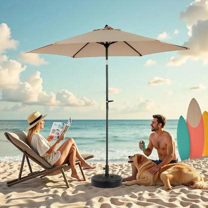 Parasol – Buitenparasol – Tuinparasol – Schaduwdoek – UV-Bestendig – 4,5 Meter Diameter – Stalen Frame