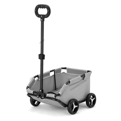 Hondenwagen – Hondenbuggy – Wandelwagen – Dierenbuggy – Huisdierenbuggy – Grijs – Lichtgewicht Opvouwbaar – Compact Design