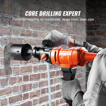 SucceBuy 1500W 4in Bit Diamond Core Drill Machine Handheld Concrete Core Drill Rig Wet Stepless Speed Electric Drilling Machine