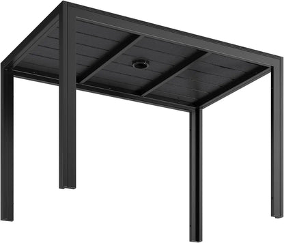 Tuintafel – Balkontafel – Buiten Tafel – Terrastafel – Aluminium Frame – Weerbestendig WPC Blad - QUORE