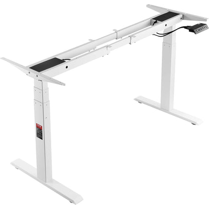 Elektrisch Zit-Sta Bureauframe - Verstelbaar Bureau Onderstel - Staand Bureauframe - Bureauonderstel - Hoogte Verstelbaar - 64-129cm - met Geheugenfunctie - voor Buro - Bureau Poten - Bureautafel - Burotafel - QUORE