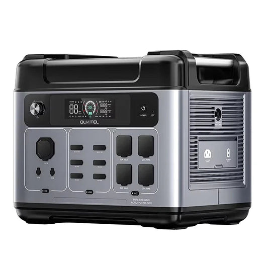 Draagbaar Energiecentrum – Power Station – Mobiele Accu – Noodstroom – Stroomgenerator – 2048Wh Capaciteit – 2400W Vermogen – EU Variant