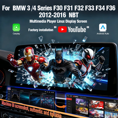 AUTOTOP Wireless CarPlay YouTube 10.25" Linux Screen For BMW 3/4Series F30 F31 F32 F33 F34 F36 Car Multimedia BT GPS Navigation