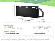 Rebounder - Rebounder Voetbal - Rebounder Bord Voetbal - Voetbal - 45X18 inch - met 2 hoeken Rebound - Opvouwbaar en draagbaar - HDPE Kickback Rebound Board