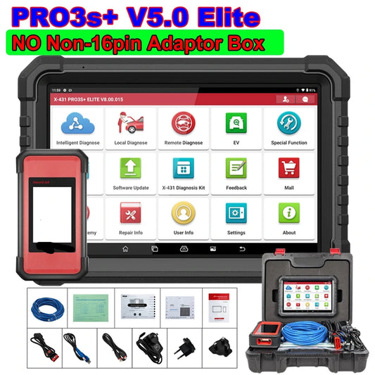 Diagnoseapparaat – OBD2 Scanner – Autodiagnose – Foutcode Lezer – Auto Scanner – 10,1 Inch Touchscreen – 50+ Servicefuncties