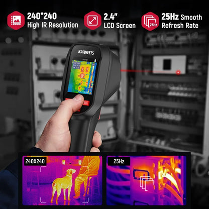 Warmtebeeldcamera – Thermische Camera – Infraroodcamera – Warmte Detector – Temperatuurmeter – 240x240 Resolutie – 550℃ Meetbereik