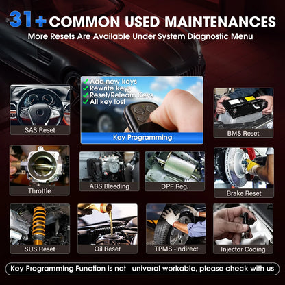 OBD2 Scanner – Auto Uitleesapparaat – Diagnoseapparaat – ECU Coder – Uitleesapparaat – 7 Inch Touchscreen – ECU Coding & Actieve Test