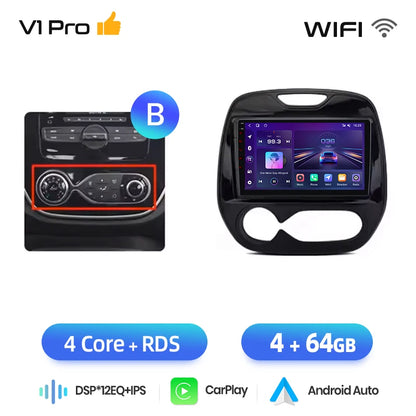 Android Car Multimedia Unit – Auto Radio – Navigatie Systeem – Touchscreen Speler – Multimedia Systeem – 9 Inch IPS HD Scherm – Bluetooth 5.0 & Wireless CarPlay