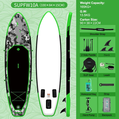 Opblaasbaar Stand Up Paddle Board - Sup Board - Supboard - 330x84x15 cm - voor Volwassenen - Max 150 kg – Antislip – Voor Meer - Rivier - Zee - Inclusief Paddle - Rugzak - Zadel & Accessoires - Rood