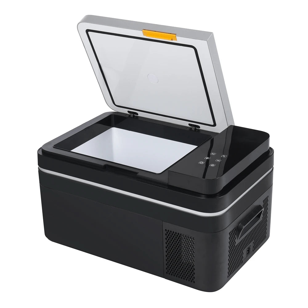 Mini Koelkast - Auto Koelkast - Mini Fridge - Frigo - Draagbare - Kleine -Compressor Koelbox - Elektrische Vriesbox - Enkel Zone - Digitaal Display - Compacte -  220V - 28L - 62.3 x 37.8 x 37 cm - Zwart