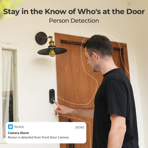 Reolink Simme video deurbel met camera - Video deurbel draadloos met wifi- Slimme deurbel - QUORE