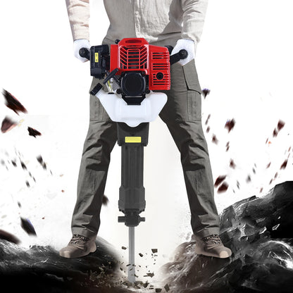 Breekhamer – Boorhamer – Sloophamer – Handbreekhamer – Handstukhamer – 52cc 2-Takt Motor – Compact en Lichtgewicht 20,5 kg - QUORE