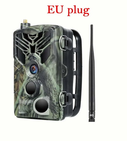 4G Wildcamera – Trail Camera – Jachtcamera – Natuurcamera – Beveiligingscamera – 36 Megapixels Foto’s – Live Beelden via App - EU-stekker
