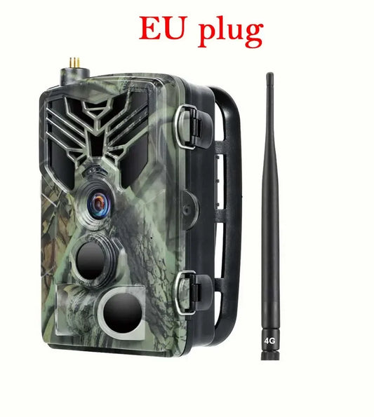 4G Wildcamera – Trail Camera – Jachtcamera – Natuurcamera – Beveiligingscamera – 36 Megapixels Foto’s – Live Beelden via App - EU-stekker
